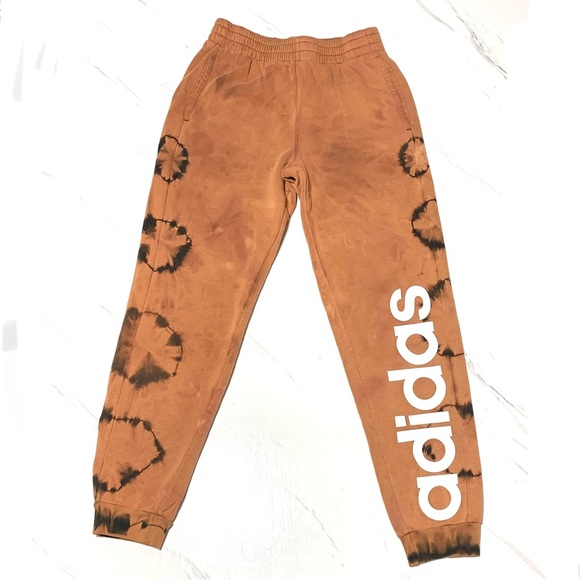 adidas Pants - Adidas Brown Tie Dye Comfy Bleach Sweatpants Size Large